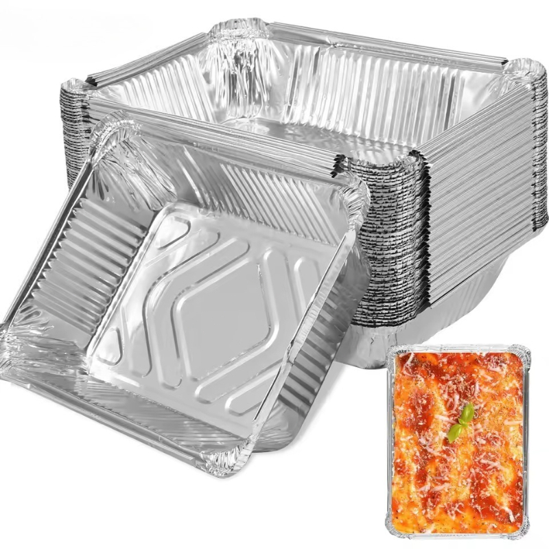 Kitchen Oven Baking Pans - ถาดฟอยล์อะลูมิเนียม 20/40 ชิ้น ถาดอบแบบไม่ติดกระทะ เกรดสำหรับอาหาร ชามบาร์บีคิว