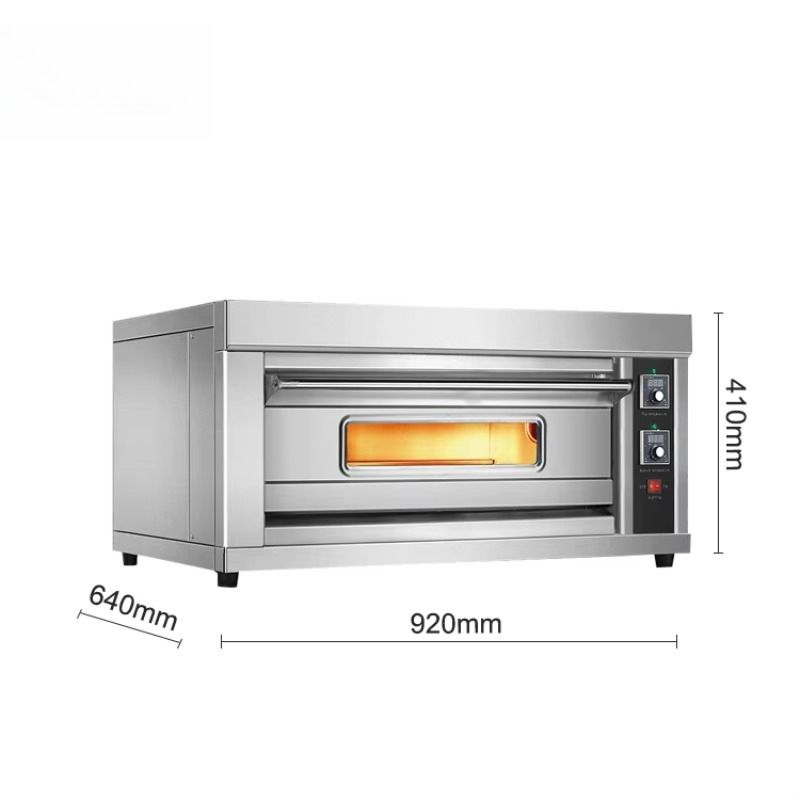 Commercial Kitchen Baking Oven - เตาอบไฟฟ้าแบบกำหนดเอง 1 ชั้น 2 ถาด สแตนเลส