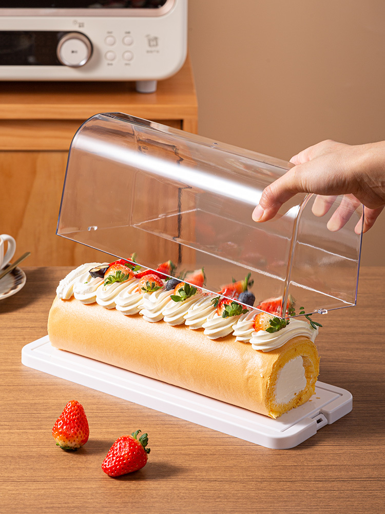 Kitchen Baking Storage Containers - กล่องใส่เค้กโรลแบบใส กล่องเก็บของสำหรับอบขนม กล่องเก็บของสำหรับขนมหวาน อุปกรณ์ทำครัวสำหรับบ้าน กล่องเก็บอุปกรณ์ทำครัว