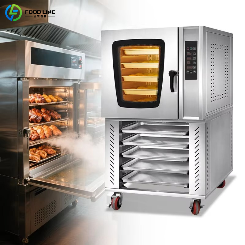 Commercial Kitchen Baking Oven - เตาอบไฟฟ้าเชิงพาณิชย์แบบกำหนดเองได้ เตาอบแบบพาความร้อน สเตนเลสสตีล สำหรับอบพิซซ่า ขนมปัง เค้ก