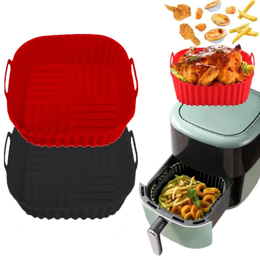 ตะกร้าซิลิโคนสำหรับหม้อทอดไร้น - Kitchen Oven Baking Pans บทวิจารณ์และราคา
