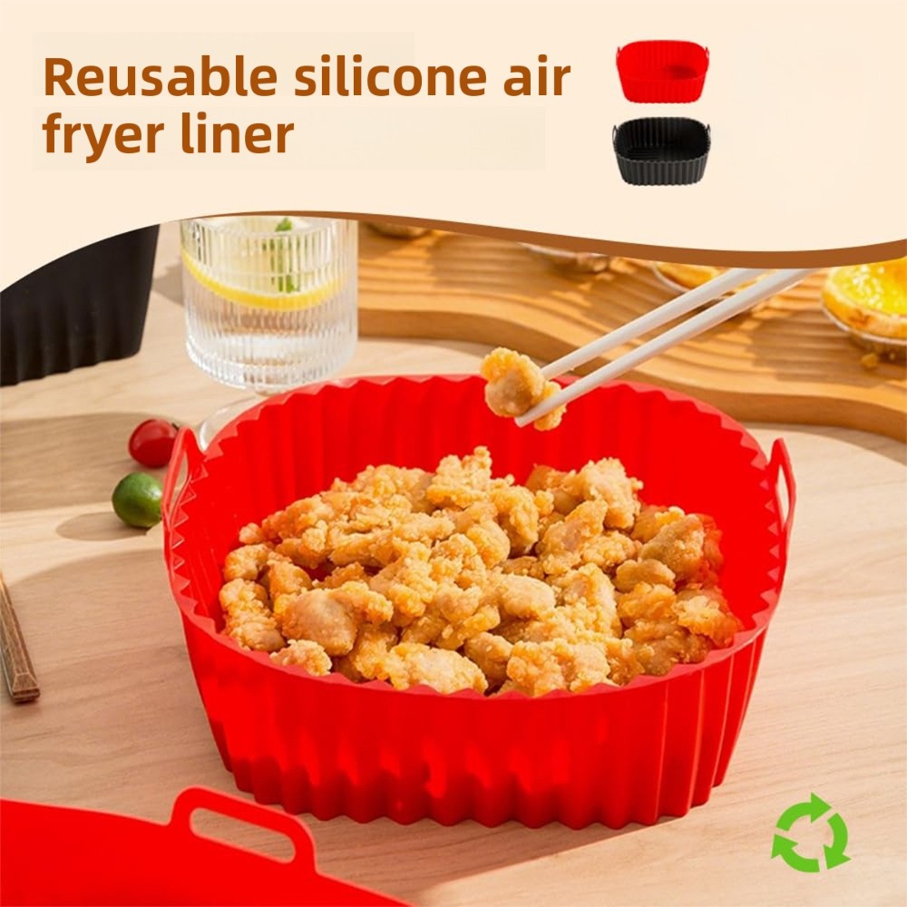ตะกร้าซิลิโคนสำหรับหม้อทอดไร้น - Kitchen Oven Baking Pans บทวิจารณ์และราคา