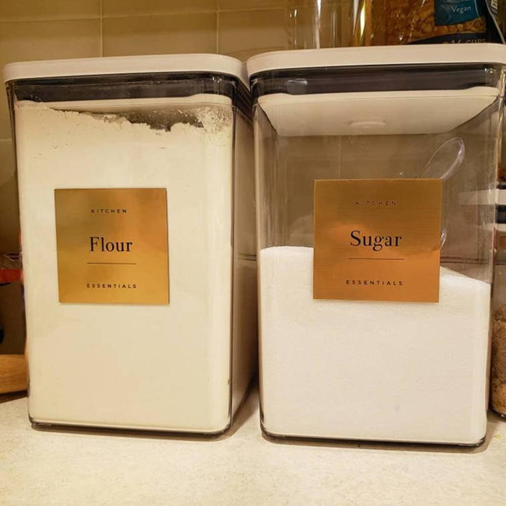 ป้ายตู้กับข้าวกันน้ำ, โลหะสี่เ - Kitchen.Baking Labels บทวิจารณ์และราคา