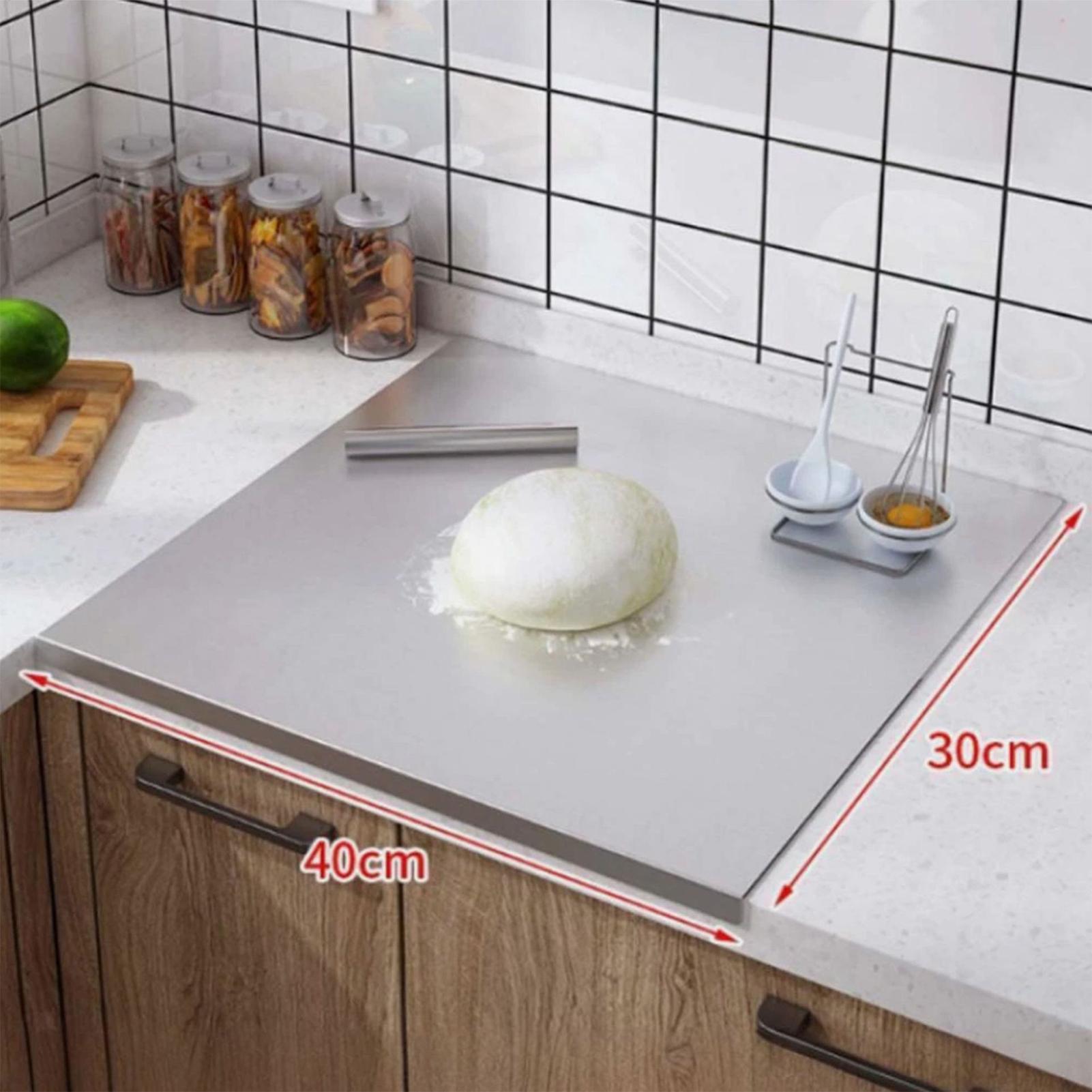 เขียงสแตนเลสแบบไม่ติดกระทะสองด - Kitchen And Baking บทวิจารณ์และราคา
