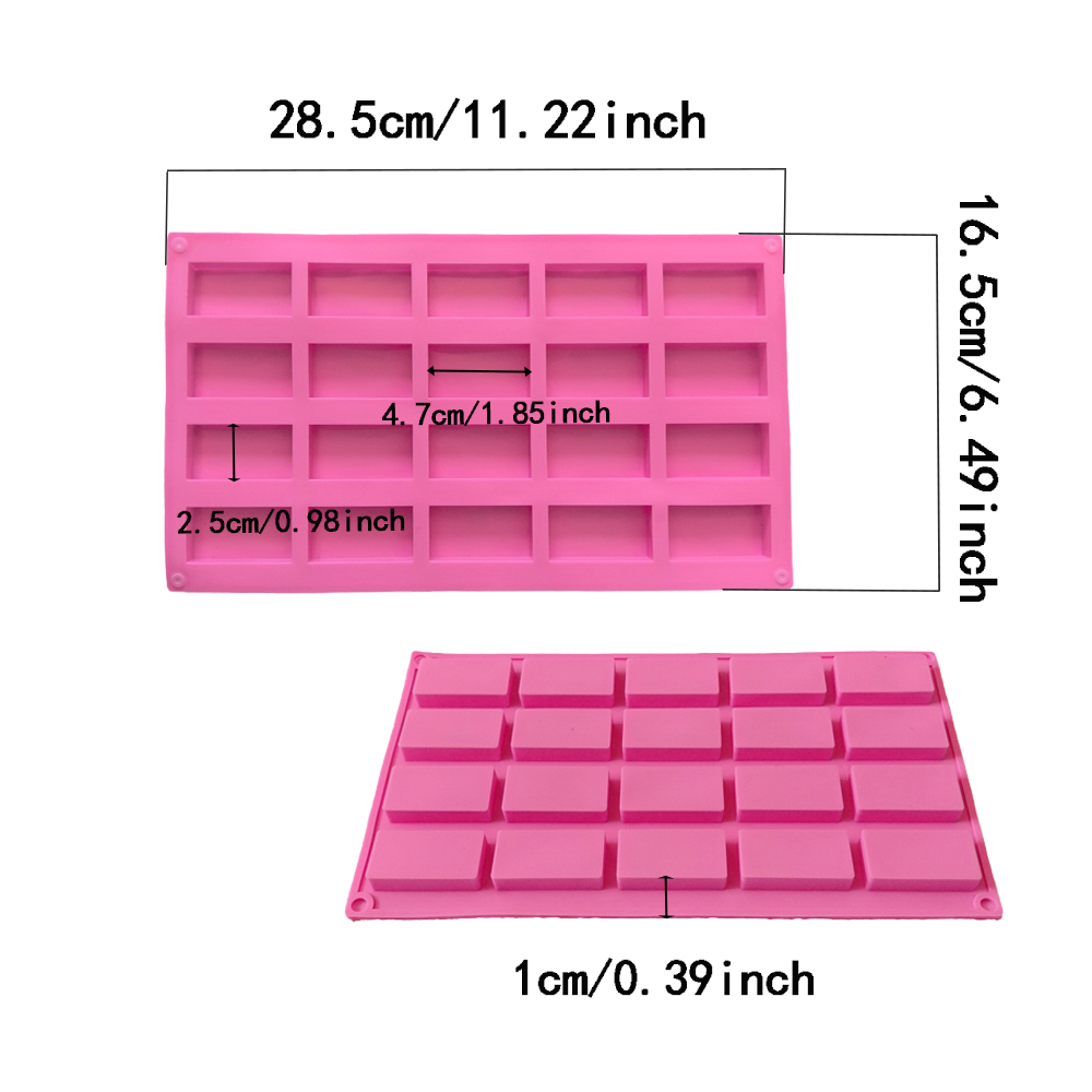 แม่พิมพ์ซิลิโคนสี่เหลี่ยม 20 ช - Kitchen Baking Molds บทวิจารณ์และราคา