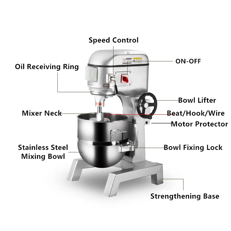 เครื่องผสมอาหารแบบตั้งโต๊ะ 20  - Commercial Kitchen For Baking บทวิจารณ์และราคา