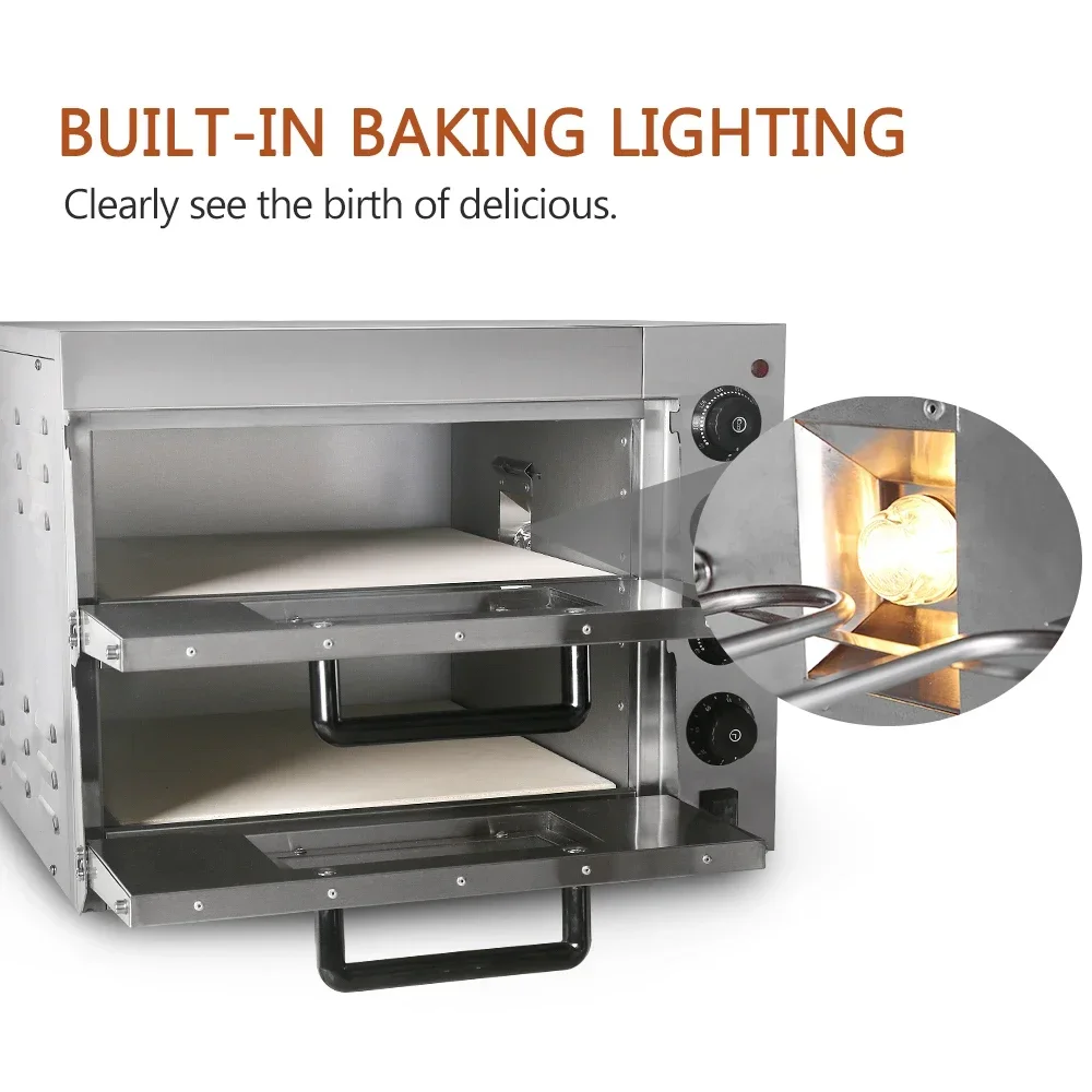 เตาอบไฟฟ้าสองชั้นสำหรับใช้ในคร - Commercial Kitchen Baking Oven บทวิจารณ์และราคา