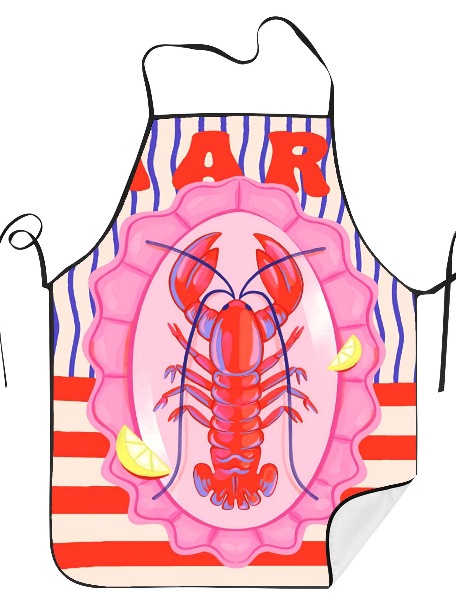 ผ้ากันเปื้อนครัวลายกุ้งมังกรสไ - Kitchen.Baking Labels บทวิจารณ์และราคา