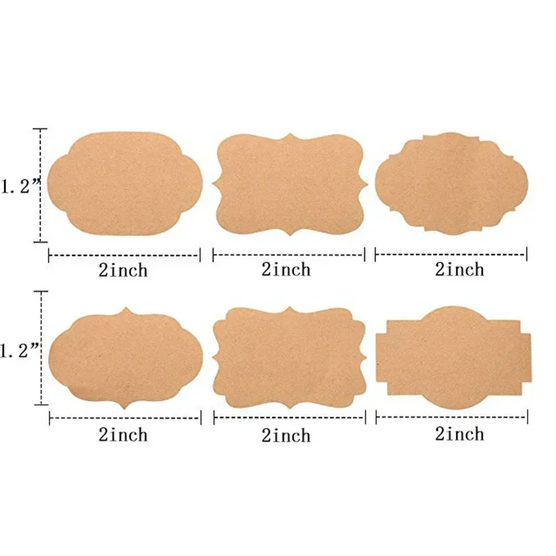 300 ชิ้นกระดาษคราฟท์สติกเกอร์ท - Kitchen.Baking Labels บทวิจารณ์และราคา