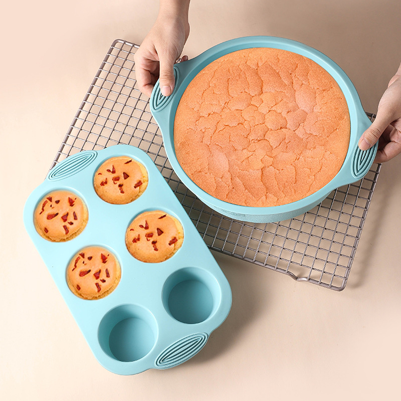 ชุดแม่พิมพ์อบเค้กซิลิโคนทนอุณห - Kitchen Oven Baking Pans บทวิจารณ์และราคา