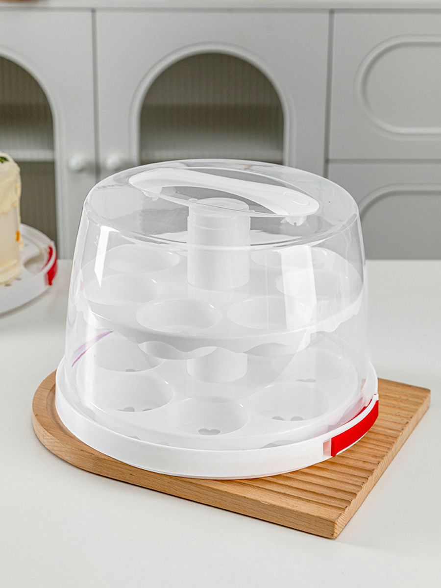 กล่องเค้กวันเกิดขนาด 6 นิ้วแบบ - Kitchen Baking Storage Containers บทวิจารณ์และราคา