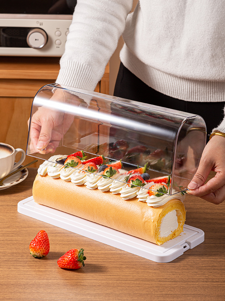 กล่องใส่เค้กโรลแบบใส กล่องเก็บ - Kitchen Baking Storage Containers บทวิจารณ์และราคา