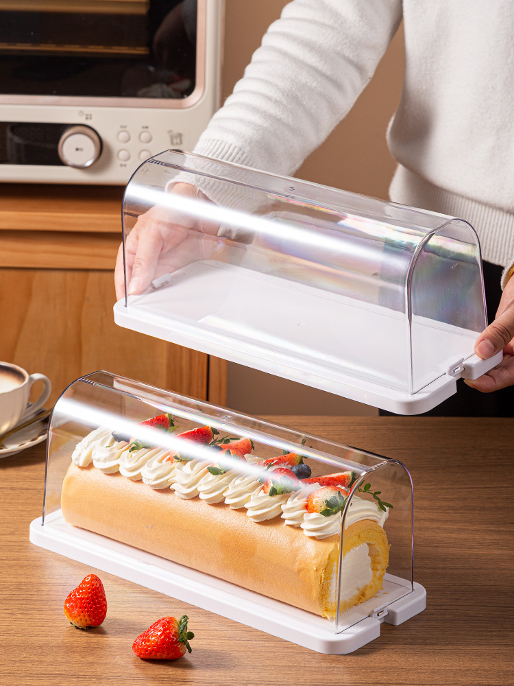 กล่องใส่เค้กโรลแบบใส กล่องเก็บ - Kitchen Baking Storage Containers บทวิจารณ์และราคา