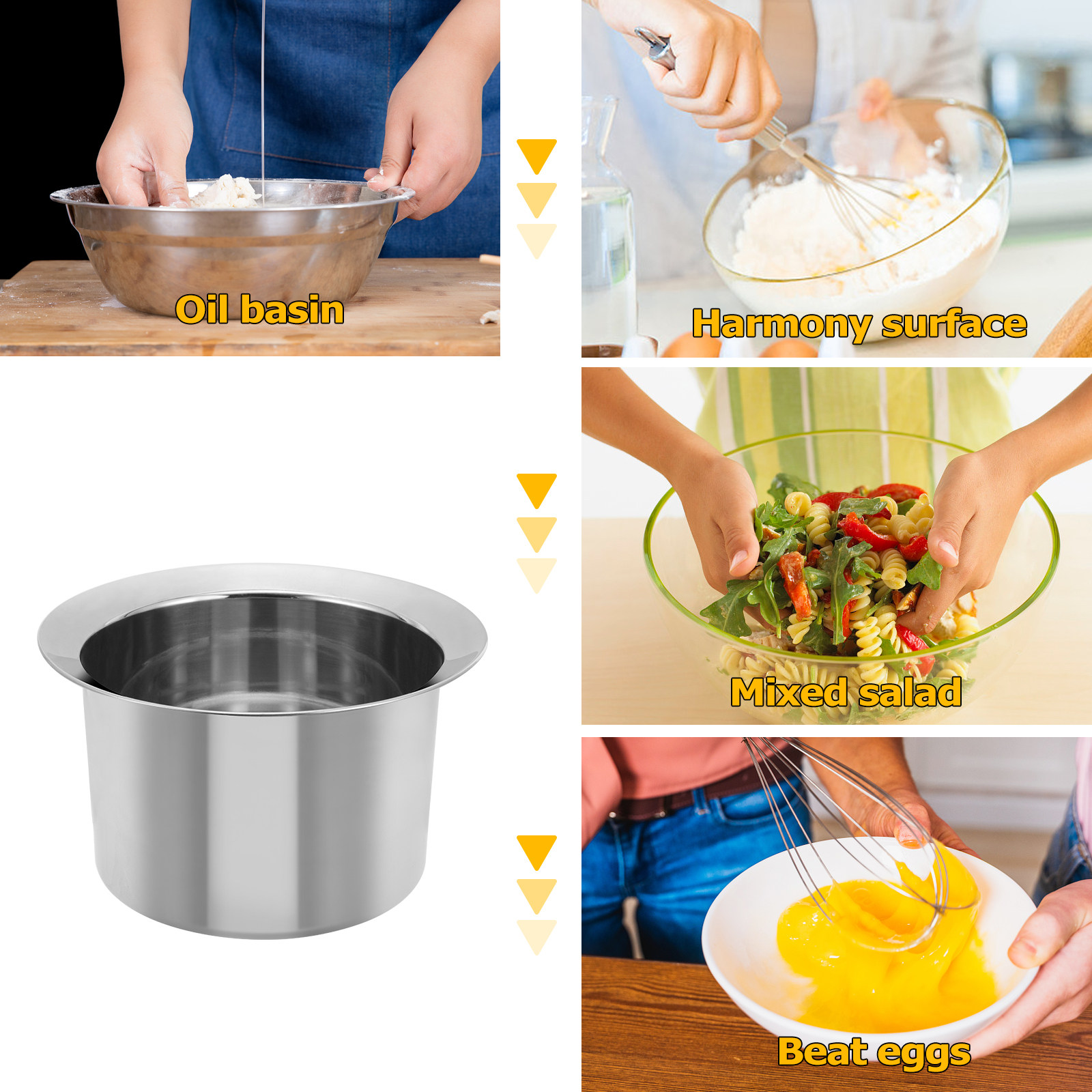 อ่างน้ำมันสแตนเลสอเนกประสงค์สำ - Kitchen Baking Storage Containers บทวิจารณ์และราคา