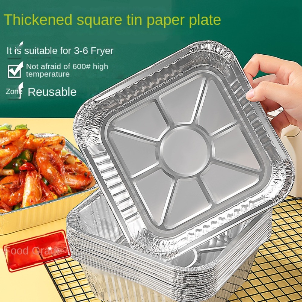 กระทะฟอยล์อลูมิเนียมหม้อทอด Ai - Kitchen Oven Baking Pans บทวิจารณ์และราคา