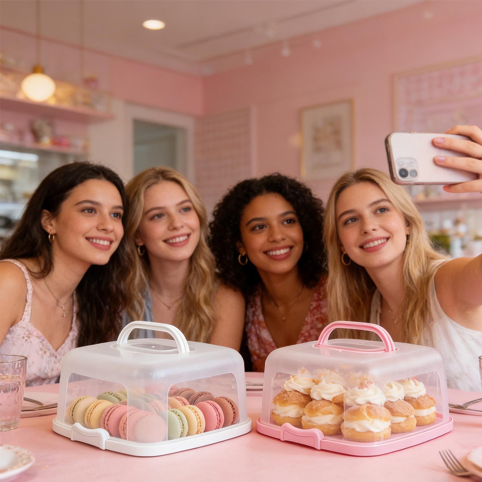 กล่องใส่เค้กแบบพกพาขนาด 10 นิ้ - Kitchen Baking Storage Containers บทวิจารณ์และราคา