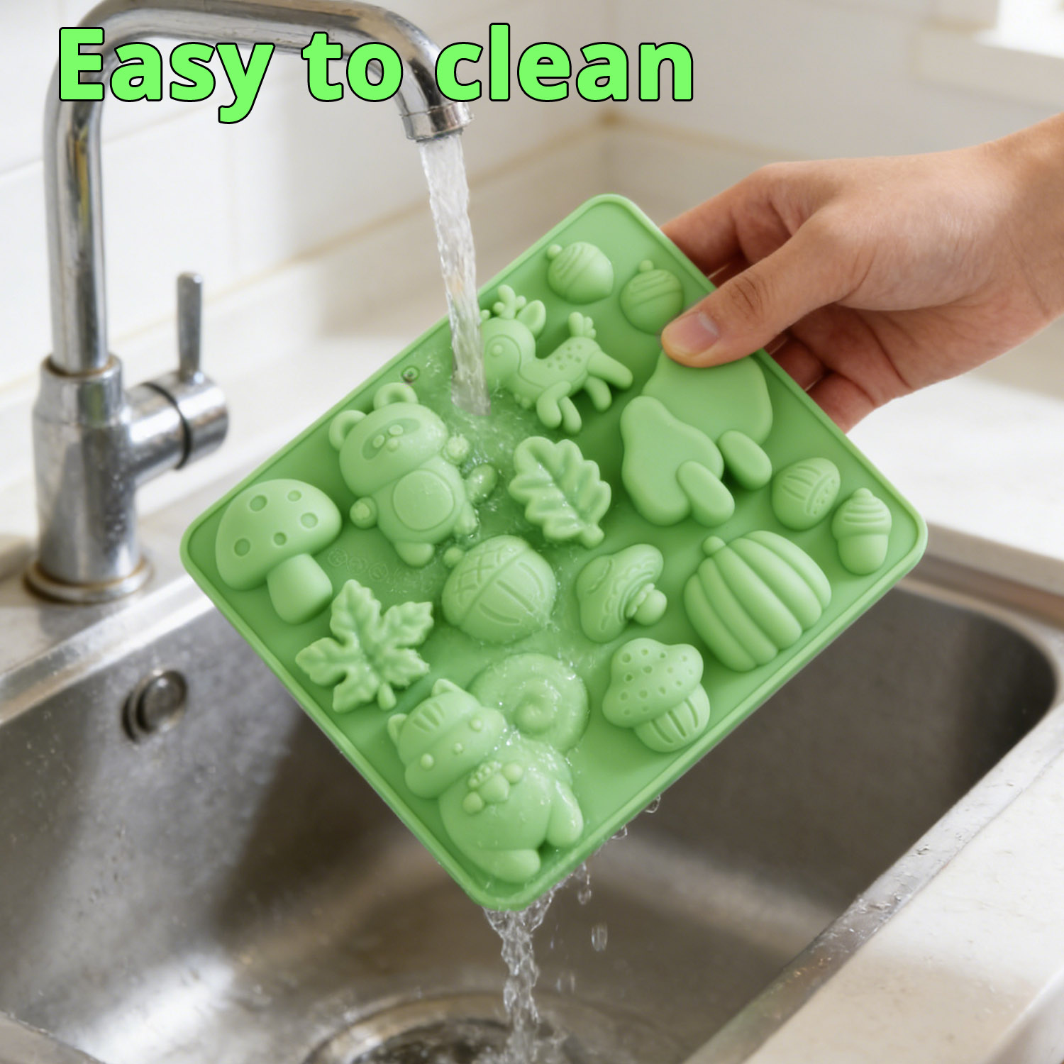แม่พิมพ์เค้กซิลิโคนรูปสัตว์ 1  - Kitchen Baking Molds บทวิจารณ์และราคา