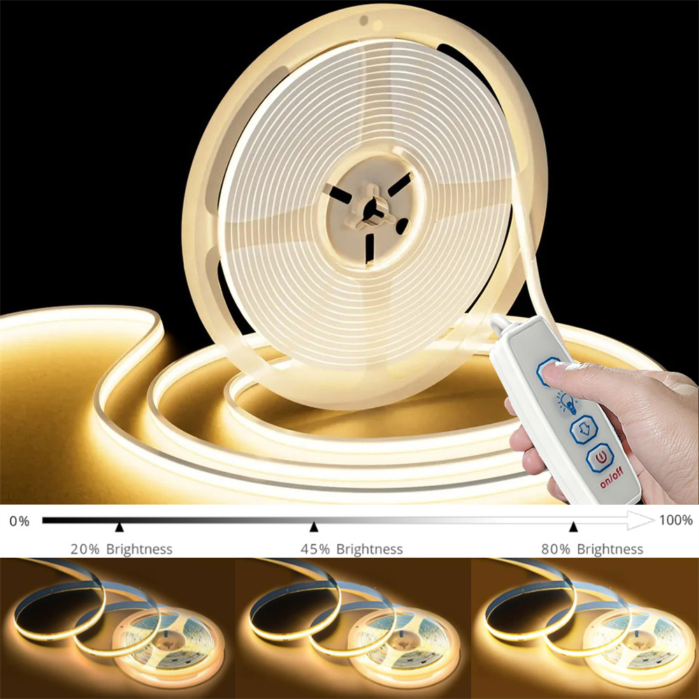 USB 5V COB แถบ LED หรี่แสงได้ไ - Kitchen Baking Cabinet บทวิจารณ์และราคา