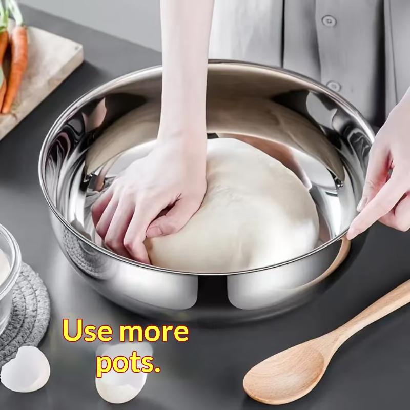 ชามผสมสแตนเลสแบบใหม่พร้อมฝาปิด - Commercial Kitchen For Baking บทวิจารณ์และราคา