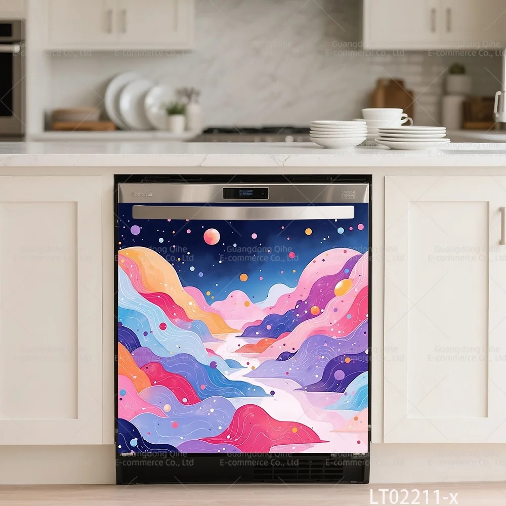 สติกเกอร์ติดเครื่องล้างจานลายภ - Kitchen Baking Cabinet บทวิจารณ์และราคา