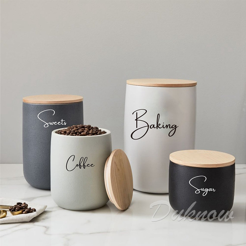 ห้องครัวกระป๋อง Jar ป้ายสติกเก - Kitchen.Baking Labels บทวิจารณ์และราคา