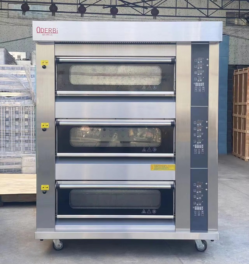 เตาอบแก๊สแบบกำหนดเอง 3 ชั้น 6  - Commercial Kitchen Baking Oven บทวิจารณ์และราคา