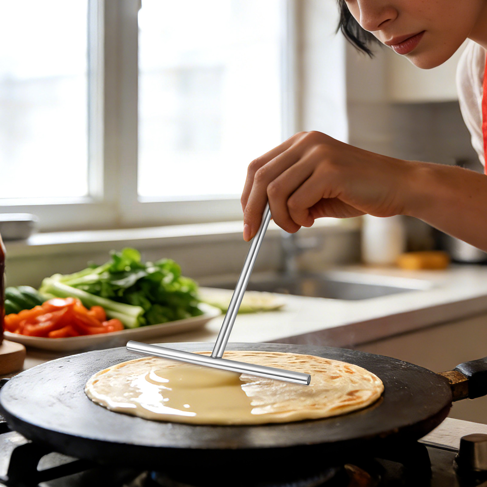 เครื่องมือปาดแป้งเครปสแตนเลส ส - Commercial Kitchen For Baking บทวิจารณ์และราคา