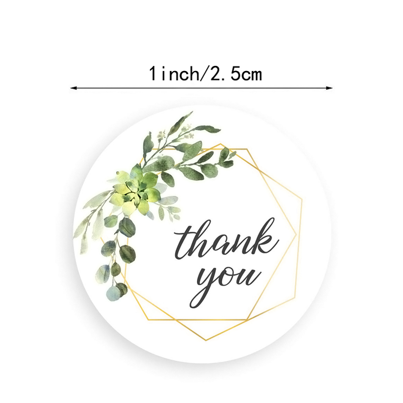 500 PCS ขอบคุณม้วนสติกเกอร์พืช - Kitchen.Baking Labels บทวิจารณ์และราคา