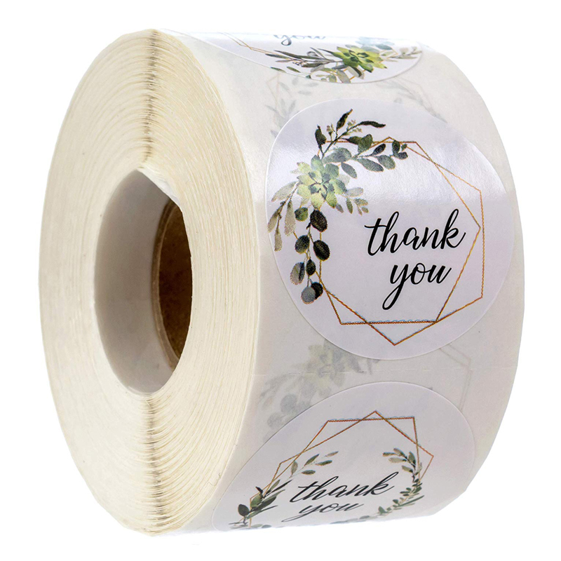500 PCS ขอบคุณม้วนสติกเกอร์พืช - Kitchen.Baking Labels บทวิจารณ์และราคา