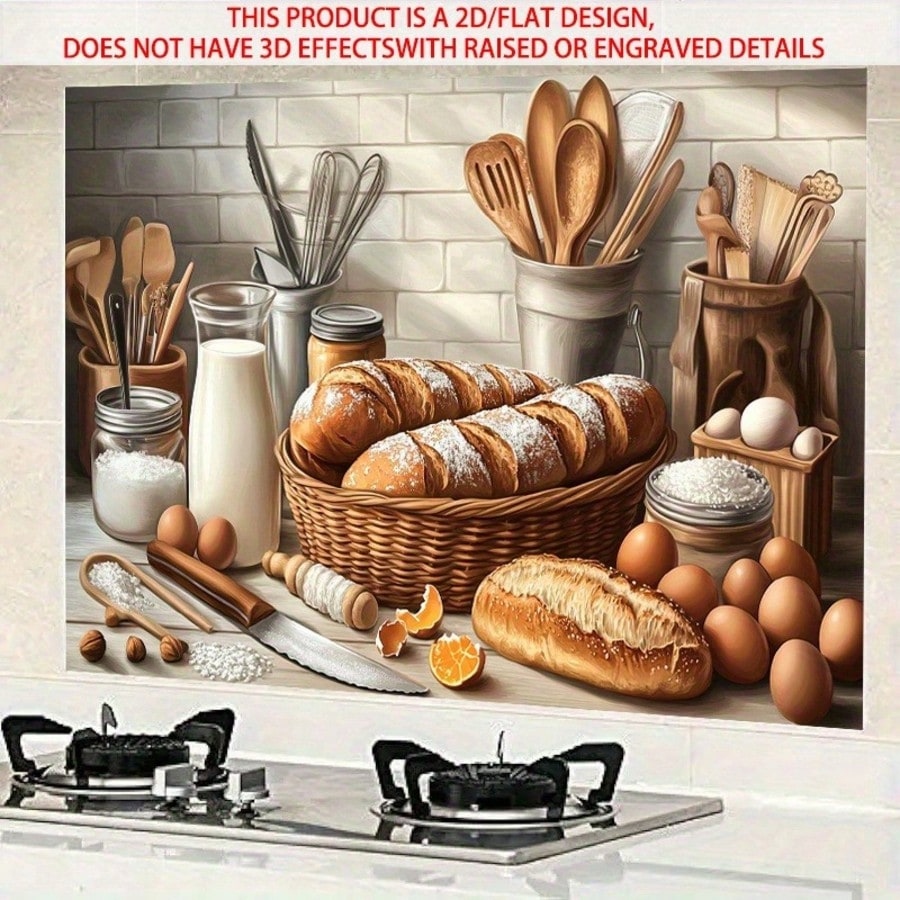 สติ๊กเกอร์ติดผนัง PVC ลายเบเกอ - Kitchen Baking Cabinet บทวิจารณ์และราคา