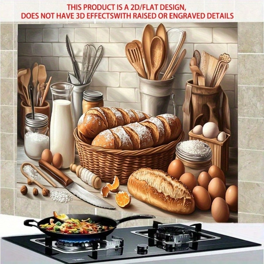 สติ๊กเกอร์ติดผนัง PVC ลายเบเกอ - Kitchen Baking Cabinet บทวิจารณ์และราคา