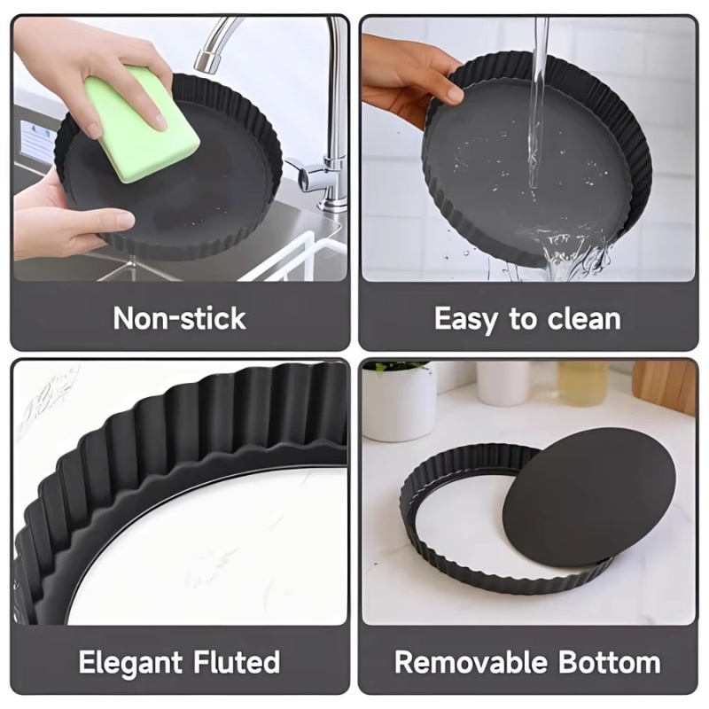 ถาดอบเค้กแบบถอดก้นได้ 1 ชิ้น ข - Kitchen Oven Baking Pans บทวิจารณ์และราคา